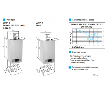 Газовый котел BAXI LUNA-3 310 Fi