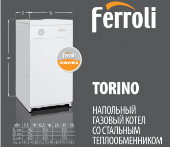 Газовый котел FERROLI TORINO 10